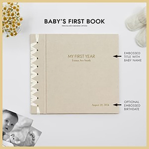 Custom Printing Luxury New Parents Baby Guestbook Story <strong>Memory</strong> Shower Gift <strong>Record</strong> Book Keepsake Journal - Product Image 3