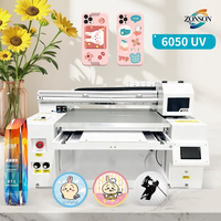 Impresora UV de Formato Ancho 6050, Máquina Profesional de Inyección de Tinta para Impresión en Madera, Plástico, Adornos y Placas de Identificación