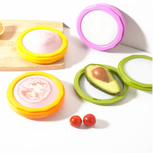 Reusable Fresh Fruit Vegetable Saver Anti-Oxidation Silicone Storage Box for <b>Fridge</b> Avocado Holder Travel Food Storage <b>Container</b> - Product Image 6