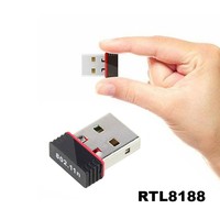Mini adaptador inalámbrico USB WiFi Dongle USB2.0 150Mbps WLAN LAN Wi-Fi Dongle receptor para PC escritorio tableta USB WIFI tarjeta de red