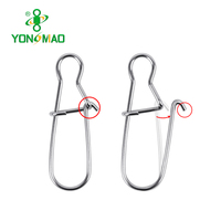 YONGMIAO Aksesori Alat Pancing Jepret Duo, Aksesori Alat Pancing Stainless Steel dengan Cepat