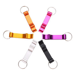 Ouvre-bouteille en alliage d'aluminium, mini, portable, porte-clés, forme plate, personnalisable avec logo, pour bière - Product Image 5