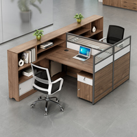 Meubles de bureau modernes modulaires convertibles en bois gris, design de bureaux pour employés blancs