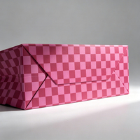 Sacs en papier de luxe personnalisés avec logo imprimé pour cosmétiques, bijoux, boutiques de mariage, emballages cadeaux roses haut de gamme avec poignées
