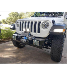 Autopartes, accesorios para exteriores de coche, parachoques delantero <span class=keywords><strong>corto</strong></span> de acero sin Bull Bar para Jeep Wrangler JL y Gladiator 2018 + - Product Image 5