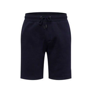 Pantalones cortos informales personalizados para hombre, tela de lona de algodón Unisex, cintura media, cintura elástica, transpirable, impermeable, sólido - Product Image 1