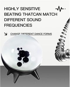 Visualiseur Haut-parleur <span class=keywords><strong>ferrofluide</strong></span> dansant avec aimant de rythme musical Lampe liquide Ornement de table - Product Image 5