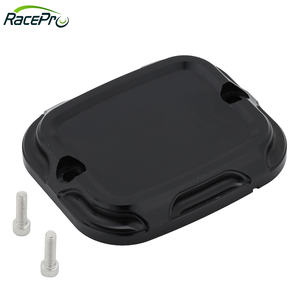 RACEPRO Couvercle <span class=keywords><strong>de</strong></span> maître-<span class=keywords><strong>cylindre</strong></span> d'embrayage <span class=keywords><strong>de</strong></span> <span class=keywords><strong>frein</strong></span> en alliage d'aluminium CNC pour <span class=keywords><strong>Harley</strong></span> Softail Dyna 1996-2015 - Product Image 3