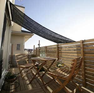 Voile d'ombrage rétractable Eco2go Vietnam anti-UV pour patio extérieur, kit de fixation pour balcon et jardin - Product Image 1