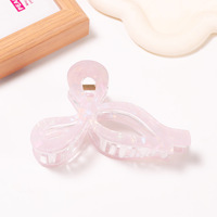 Pince à cheveux nœud couleur bonbon 11 cm en plastique, pince requin élégante pour femme, accessoires capillaires féminins