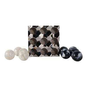 Set da gioco decorativo da tavolo in metallo e marmo, 3 pollici, decorazione moderna per casa, ufficio, camera da letto, soggiorno. - Product Image 6
