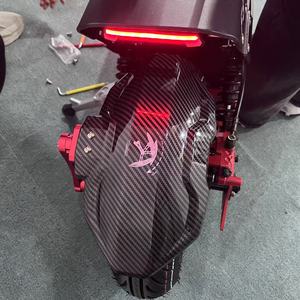 <span class=keywords><strong>Scooter</strong></span> Eléctrico F8 de 72v Rojo y Negro en Oferta, Acelerador de Pulgar, Neumático Grande de 16 Pulgadas, <span class=keywords><strong>Scooter</strong></span> Eléctrico de 2 Ruedas con Guardabarros de Fibra de Carbono - Product Image 6
