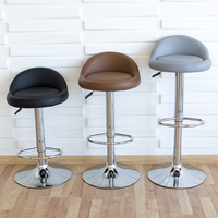 Tabourets de bar modernes en gros NOUVEAU Design européen Tabourets de bar à pieds métalliques Tabourets de bar en cuir Chaises de bar