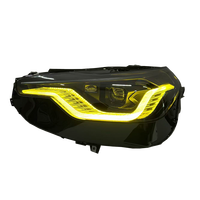 Pieza de Repuesto para Automóvil SJC para BMW Serie 2 G42, Faro Delantero LED V2 Exclusive Ahumado/Sombreado, Bicolor Blanco y Amarillo, Ensamblaje 22-26, Sistema de Iluminación