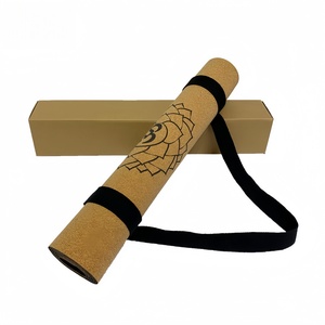 Tapete de Yoga Ecológico, Antideslizante, Antibacteriano, de Corcho y Caucho de Alta Densidad, 5mm, con Correa de Transporte y Logotipo Personalizado para Gimnasio en Casa - Product Image 3