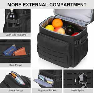 Insulated Double Deck Cooler Backpack for Men Women 36 Cans Large Leakproof Cooler Bag - Product Image 2