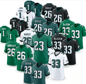 Camiseta de Fútbol Americano Estilo Filadelfia 2026 # 26 Barkley # 1 Hurts # 33 DeJean Bordado Denso Cosido al por Mayor - Product Image 1