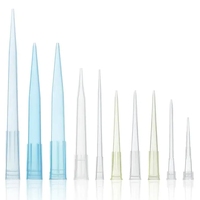 Consommables de laboratoire jetables, embouts de pipette à volume réglable sans filtre, bleu, jaune, blanc, 10ul, 20ul, 50ul, 100ul, haute qualité