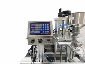 Machine de remplissage automatique à pompe rotative pour boissons alcoolisées, jus, eau minérale, brillant à lèvres, laque pour cheveux, sauces sur convoyeur - Product Image 4