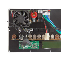 Carte amplificateur numérique BT 220V/12V Version Home Cinéma Double microphone Subwoofer Récepteur Amplificateurs