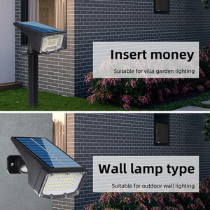 Solar Garden Spike <b>Light</b> 50 SMD LED Outdoor Flood Spotlight IP65 3 Modes 100W-equivalent Brightness for Yard, Path, Wall - Product Image 4