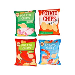 Plush Potato Chips Pet Toy Crinkly <b>Paper</b> Sound Making For Dogs Cats Indoor Play - Product Image 5