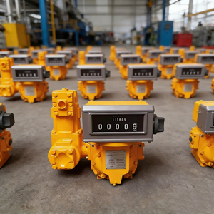 Flowmeter volumetrik M-50 untuk pipa, flowmeter diameter besar, aliran besar, pengukur oli mekanis, ukuran 2 inci - Product Image 1