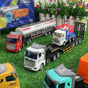 Camión DZX Rc D19, vehículo de transporte con iluminación por control remoto eléctrico, juguete para niños de 4 a 6 años - Product Image 4