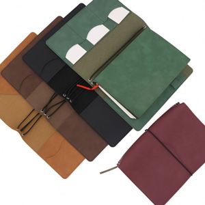 RTS - Funda de Cuero Sintético para Cuaderno, 5 Colores, Moderna, Hecha a Mano, con Bolsillos, Recargable, A5, Personalizable con Nombre, Regalos para Viajeros - Product Image 1