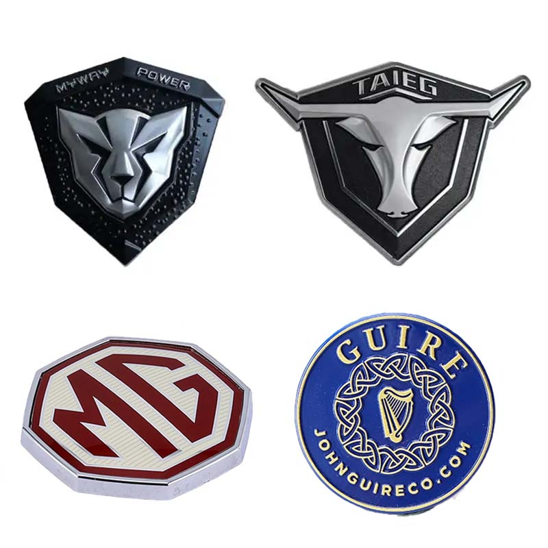 Faites vos propres badges de voiture 3d en plastique ABS auto-adhésifs personnalisés Emblèmes automatiques pour badges de gril de voiture