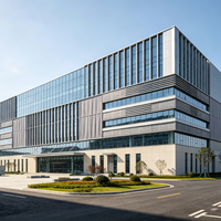 SAFS - Muro Cortina de Vidrio con Estructura de Acero Ligero con Servicios de Soldadura y Corte para Fábricas y Edificios de Oficinas
