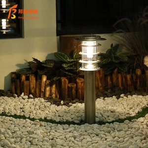 Lámpara <span class=keywords><strong>Solar</strong></span> de Columna para Jardín, Césped, Villa, Exterior, Hogar, Impermeable, Simple, LED, Acero Inoxidable - Product Image 2