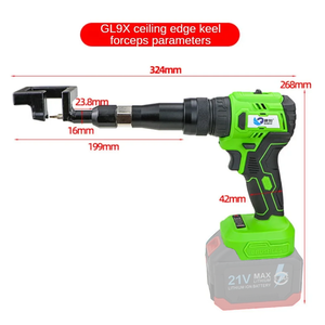 <span class=keywords><strong>Pince</strong></span> <span class=keywords><strong>à</strong></span> ongles rechargeable SUBAO GL8A GL9X 21V, perforateur, riveteuse électrique, outil de sertissage en aluminium - Product Image 6