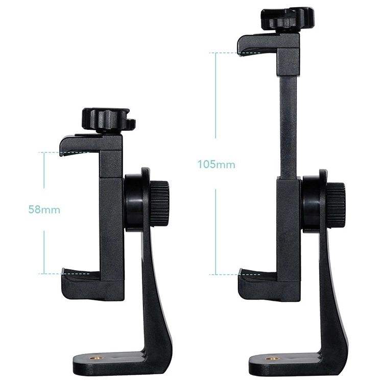 HONGDAK Universal Smartphone Tripod Adapter Cell Phone Holder Mount Adapter for Iphone for Samsung Adjustable Clamp
