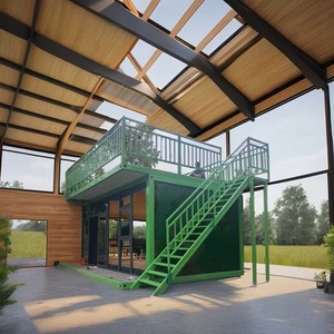 JHCE Casa Contenedor de Acero Expandible de 3 Dormitorios, Apartamento, Oficina Móvil, Proyecto de Edificio, <span class=keywords><strong>Bar</strong></span> Plegable de Almacenamiento con Panel Sándwich - Product Image 5