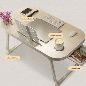 Table de lecture pliable pour bibliothèque, petit bureau d'ordinateur pour étudiant, bureau paresseux pour dortoir, bureau pour ordinateur portable pour enfant - Product Image 5