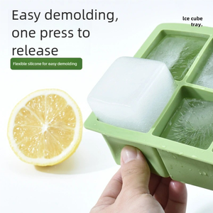 Mềm Linh Hoạt Silicone <span class=keywords><strong>Ice</strong></span> <span class=keywords><strong>Cube</strong></span> Khay Với Nắp Rò Rỉ Bằng Chứng Cho Tủ Đông Nhà Bếp Cocktail Whiskey <span class=keywords><strong>Ice</strong></span> Khuôn Mẫu - Product Image 4