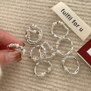 CAIOOCHE Patchwork rotto anello di perle d'argento 2025 nuovo stile del <span class=keywords><strong>signore</strong></span> <span class=keywords><strong>degli</strong></span> <span class=keywords><strong>anelli</strong></span> anello di ottone per le donne - Product Image 2