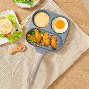 Poêle à œufs et à <span class=keywords><strong>steak</strong></span> à 3 trous Cuisinière à pierre médicale pour petit-déjeuner Poêle à crêpes plates et grillades Poêle à frire - Product Image 6