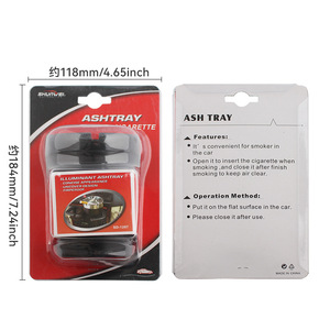 Simple European and American style <b>car</b> ashtray, <b>car</b> <b>interior</b> supplies, flame retardant chimney trash can, convenient <b>car</b> ashtray - Product Image 2