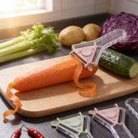 DINGYONG OEM/ODM Handmatige Plastic Opvouwbare Duurzame Herbruikbare Vaatwasserbestendige Meloenlepel Fruit- en Groenteschiller Rasp