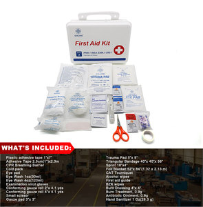 Botiquín de Primeros Auxilios Gauke, Caja de Primeros Auxilios Blanca, Botiquín Médico Portátil de Plástico <span class=keywords><strong>para</strong></span> el <span class=keywords><strong>Hogar</strong></span>, Oficina, Auto, Escuela, Viajes de Negocios - Product Image 2