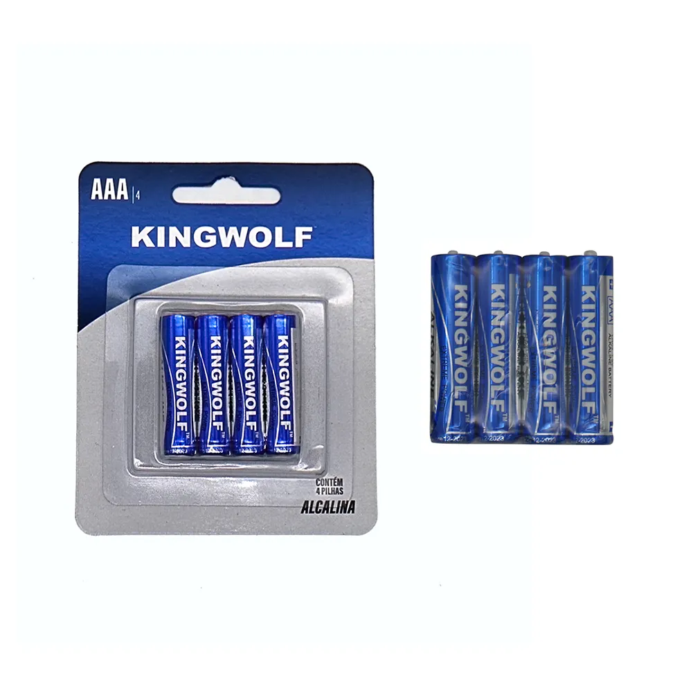 זול מחיר Oem סופר שלפוחית כרטיס 24 Pcs חבילה אריזה 1200 Mah 1.5v תא יבש לא. 7 No.7 Am4 Lr03 Aaa Aa אלקליין סוללה