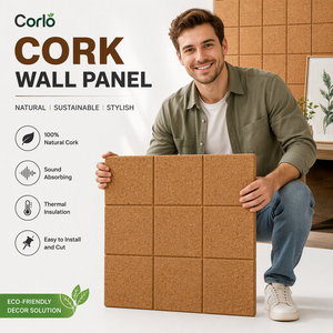 Panneaux muraux en liège naturel en rouleau, taille personnalisée, OEM, revêtement en liège écologique pour la décoration <span class=keywords><strong>de</strong></span> meubles et l'artisanat - Product Image 3