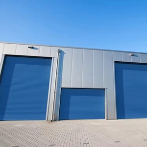 Volet roulant anti-feu moderne à double voie pour garages Fonction de contrôle de fumée en alliage d'aluminium fini-pour les centres commerciaux de villas - Product Image 1