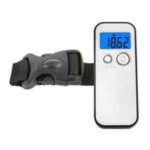 <b>Luggage</b> Scale Digital LCD Display 18.62 Kg Capacity Silver With <b>Strap</b> And Battery Included - Product Image 1