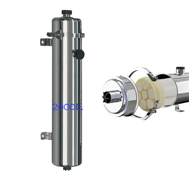 SKT102-2000L Premium Manual Household 3-Stage Ultrafiltration Tankless Stainless Steel Wall-Mounted Water Purifier 2000L/H Water