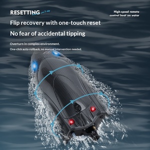 Motoscafo RC Turbojet Elettrico ad Alta Velocità FY011, Raffreddato ad Acqua, in Plastica, Lunga Autonomia, con Funzione Anti-Ribaltamento, Telecomando 150M - Product Image 3