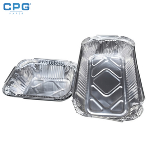 Barquette en aluminium argenté demi-taille pour service de buffet, restauration, vente en gros, barquette alimentaire en aluminium - Product Image 1