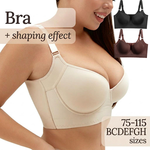 Soutien-gorge push-up à armatures grande <span class=keywords><strong>taille</strong></span>, effet liftant et froncé, bonnets B-H, tailles 34-50, soutien OEM personnalisé, vente en gros, réglable, pour femme 3311 - Product Image 3